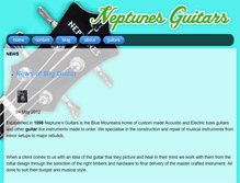 Tablet Screenshot of neptunesguitars.com